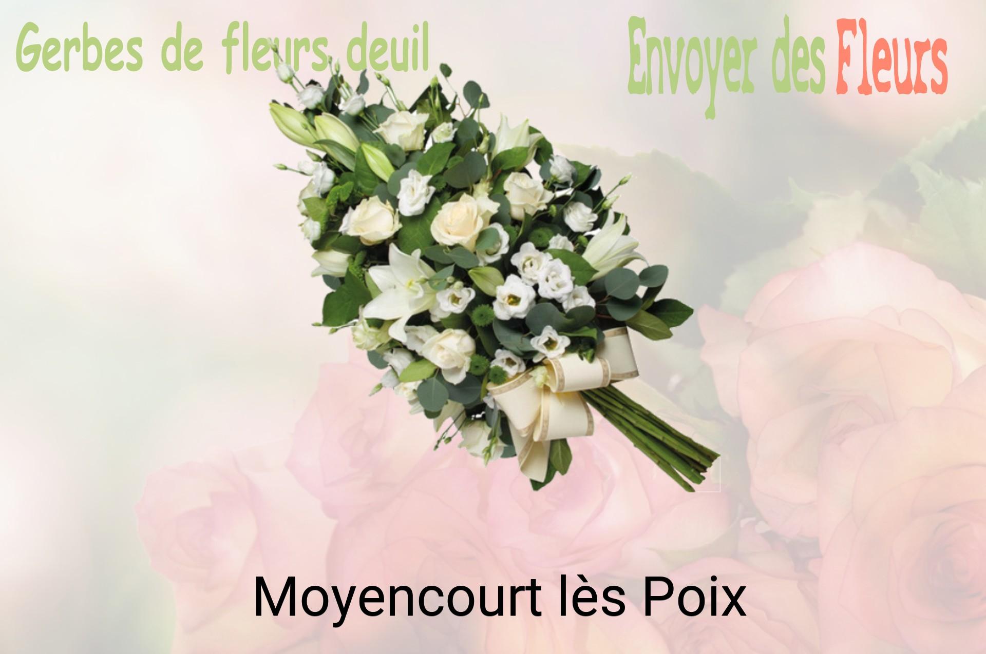 Gerbe de fleurs de deuil livrée à Moyencourt-lès-Poix